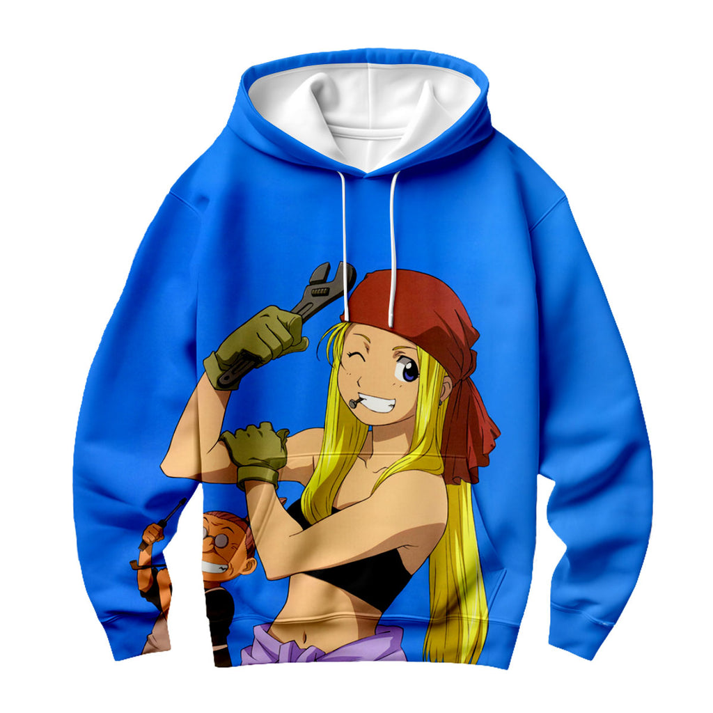Fullmetal Alchemist Winry Wrench Smiling Anime Apparel