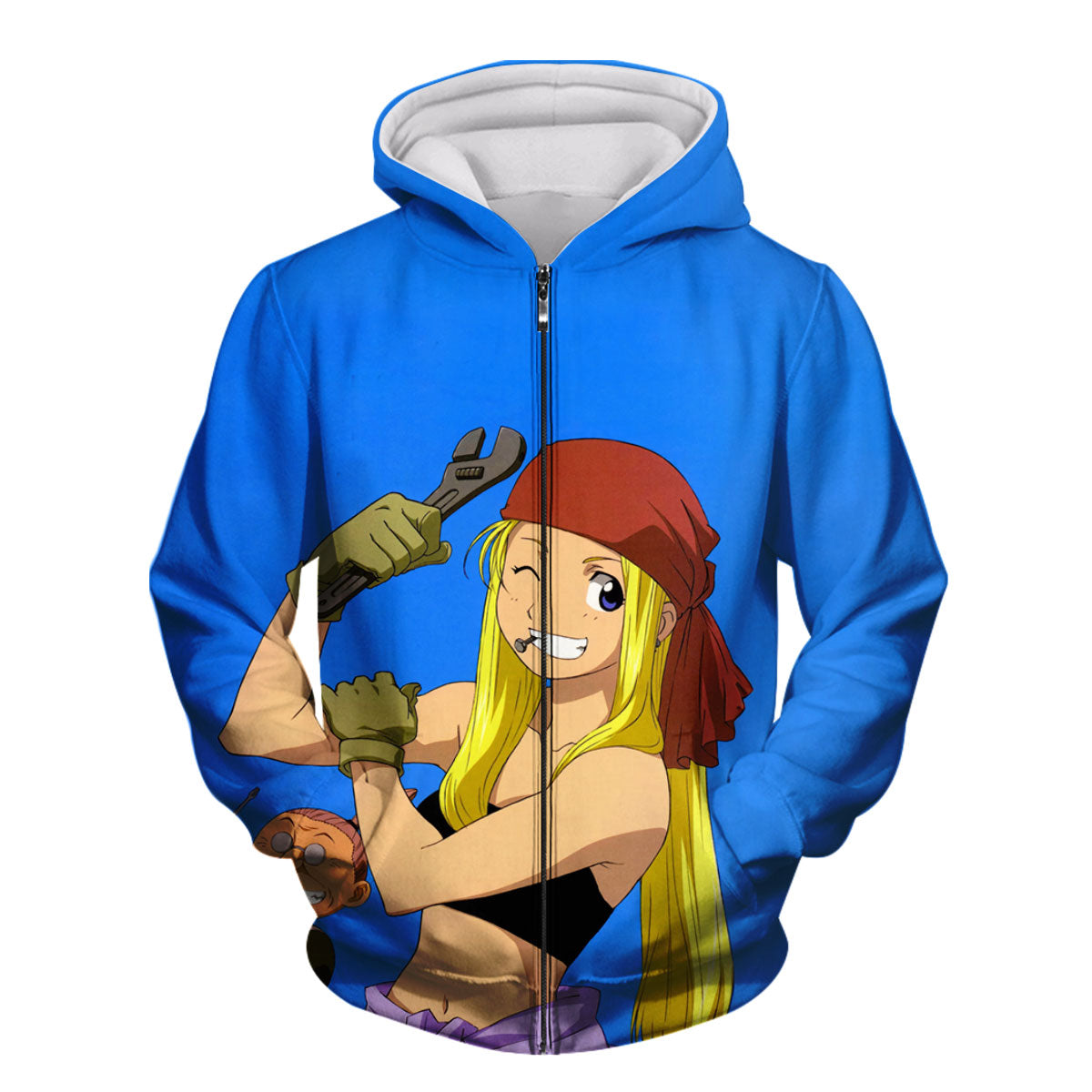 Fullmetal Alchemist Winry Wrench Smiling Anime Apparel