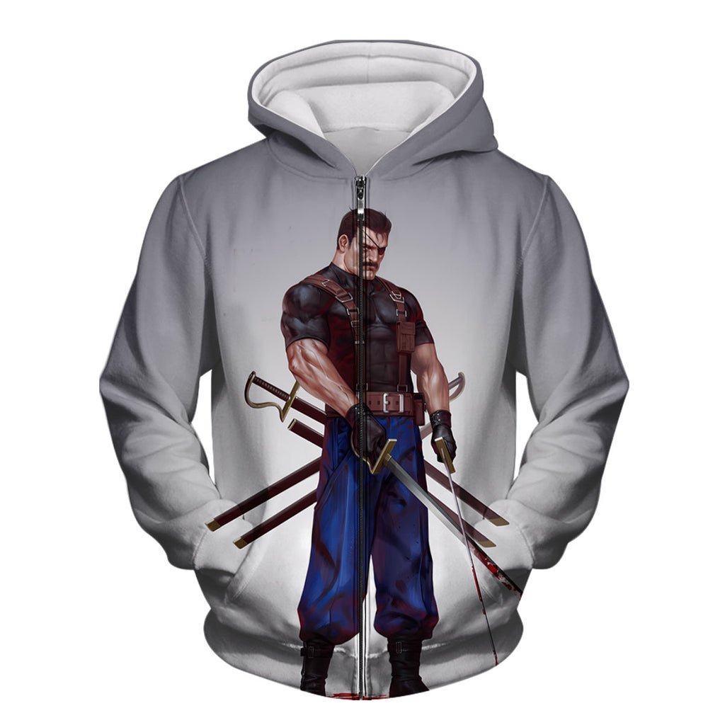 Fullmetal Alchemist Wrath Bloodied Sword Standing Anime Apparel