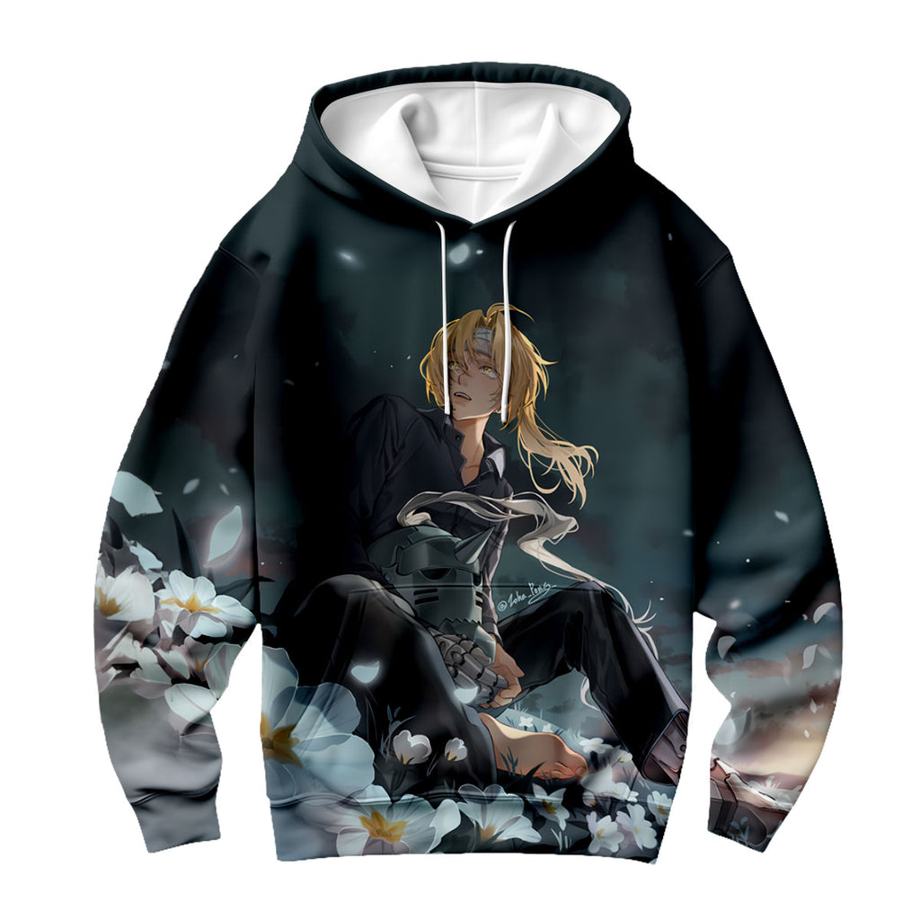 Fullmetal Edward Blooming Flower Field Anime Apparel