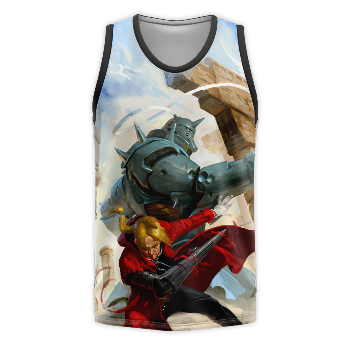 Fullmetal Edward Elric Battle Art Anime Apparel