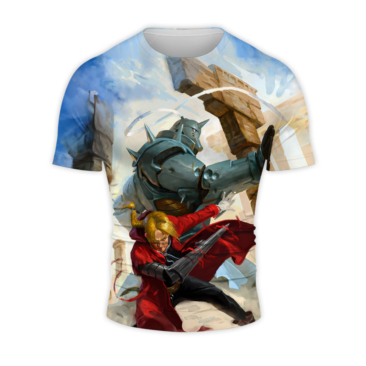 Fullmetal Edward Elric Battle Art Anime Apparel