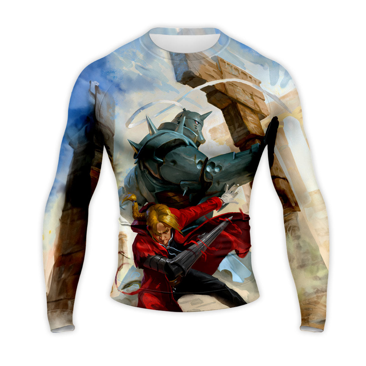 Fullmetal Edward Elric Battle Art Anime Apparel