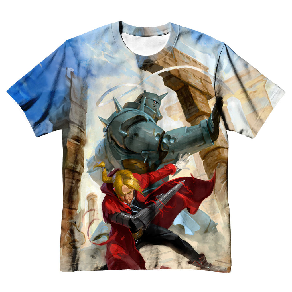Fullmetal Edward Elric Battle Art Anime Apparel