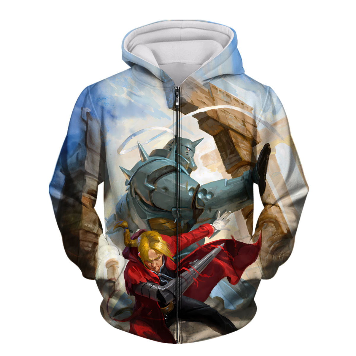 Fullmetal Edward Elric Battle Art Anime Apparel