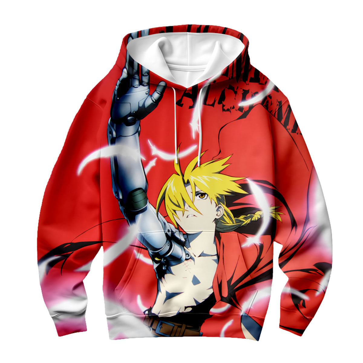 Fullmetal Edward Elric Raising Arm Anime Apparel