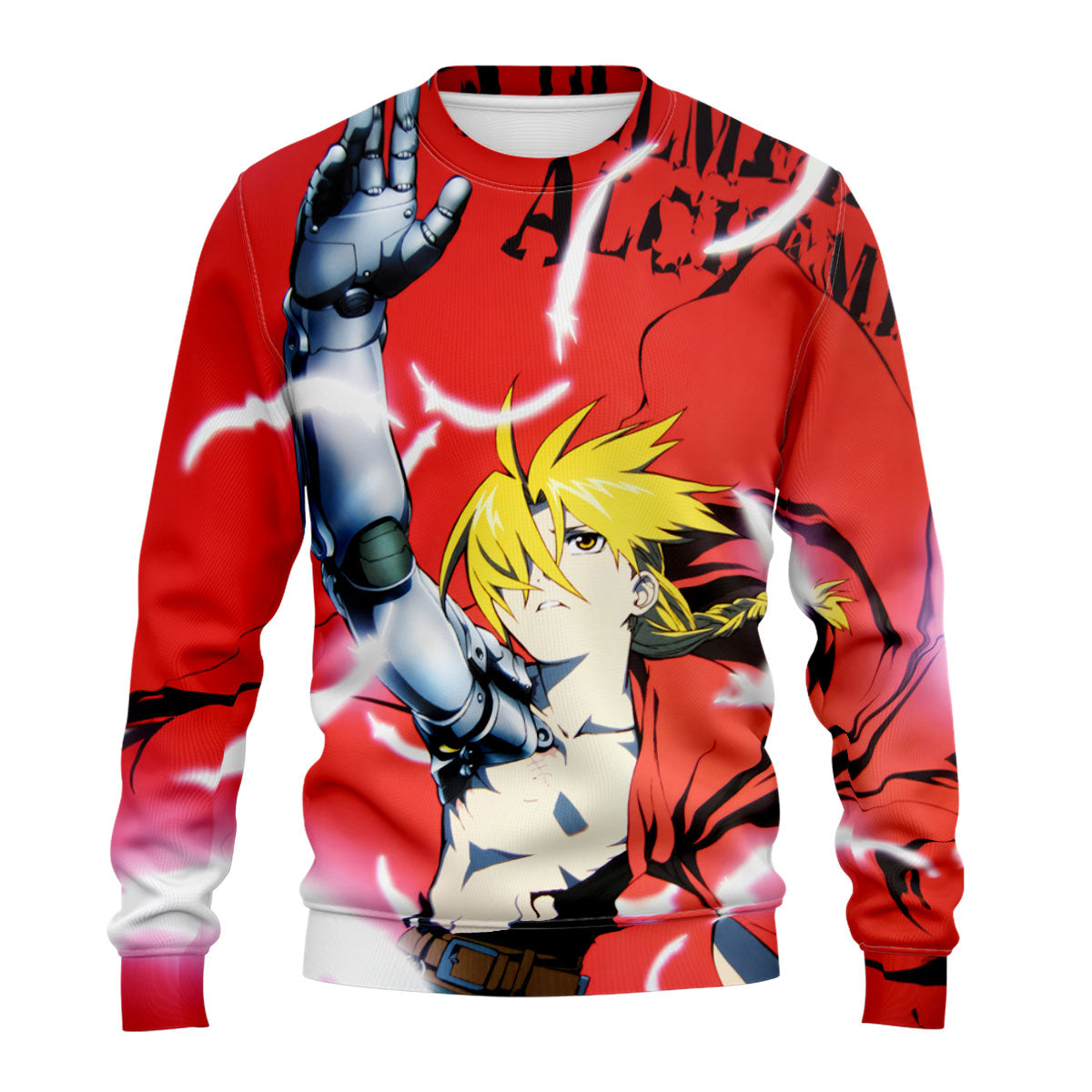 Fullmetal Edward Elric Raising Arm Anime Apparel