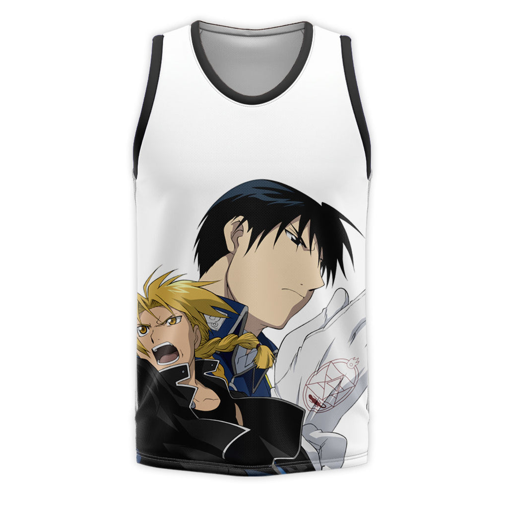 Fullmetal Edward Flame Alchemist Confrontation Anime Apparel