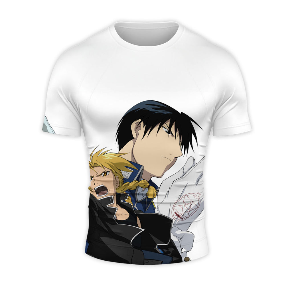 Fullmetal Edward Flame Alchemist Confrontation Anime Apparel