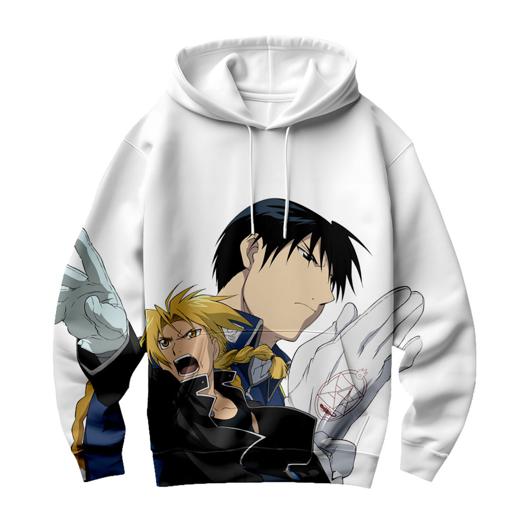 Fullmetal Edward Flame Alchemist Confrontation Anime Apparel