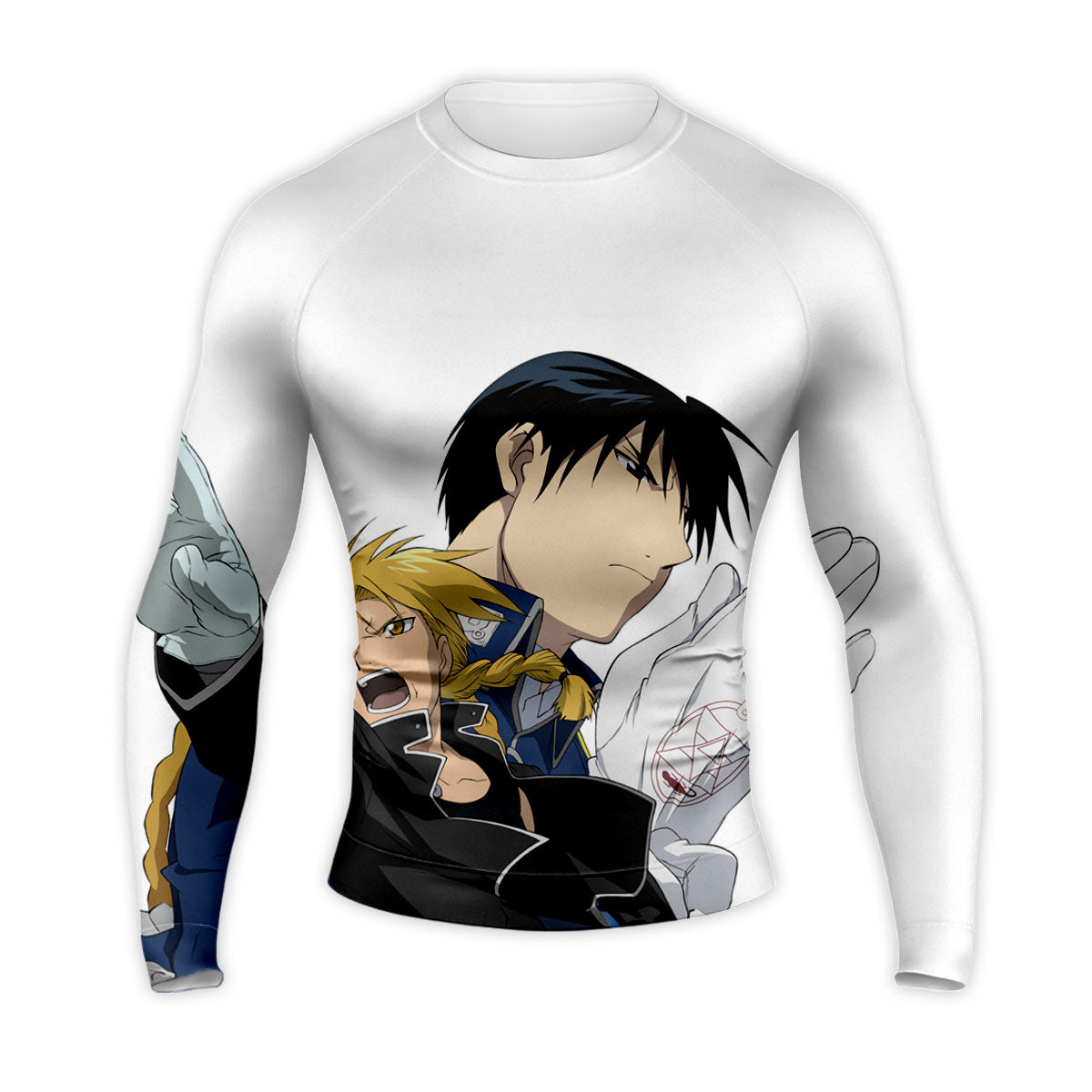 Fullmetal Edward Flame Alchemist Confrontation Anime Apparel