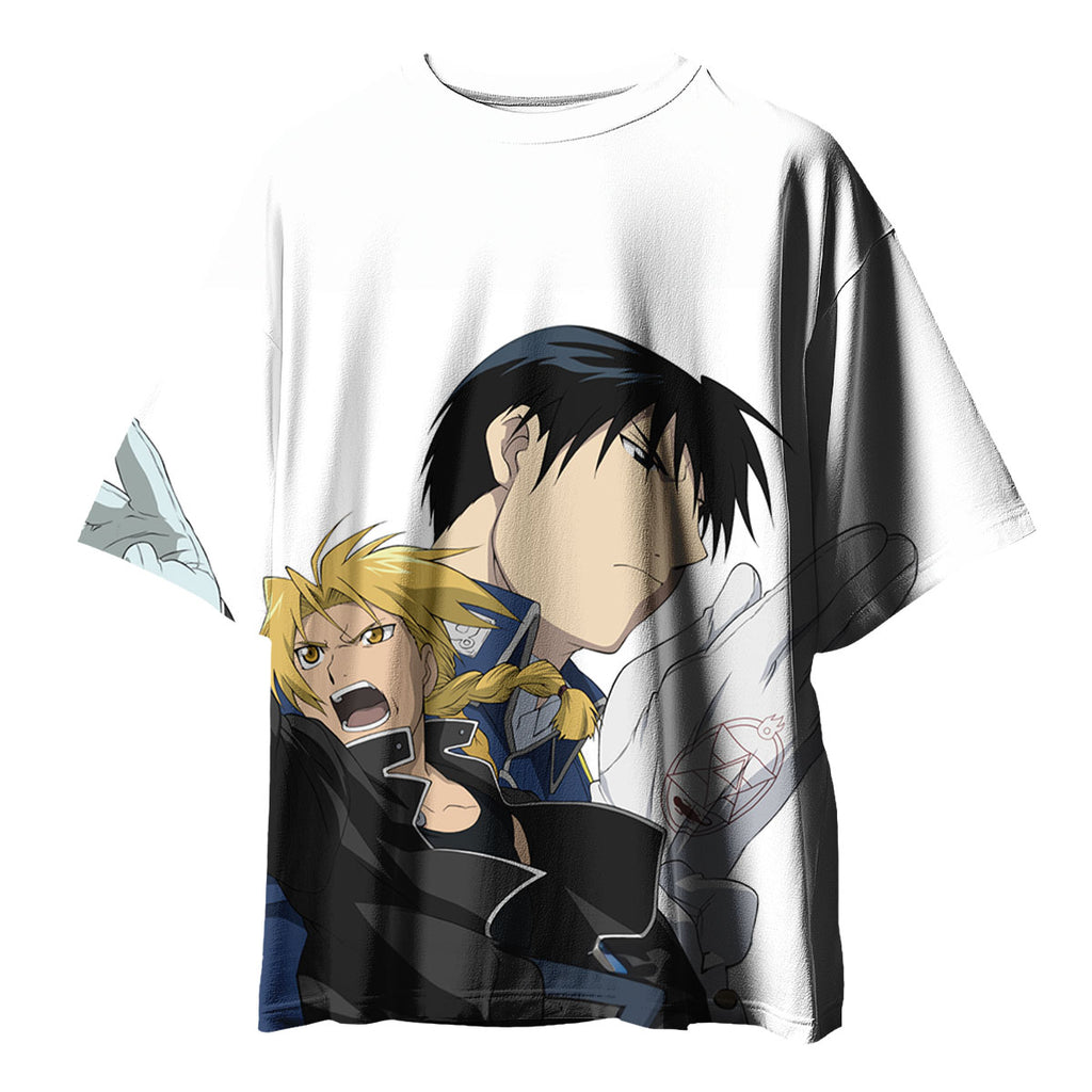 Fullmetal Edward Flame Alchemist Confrontation Anime Apparel