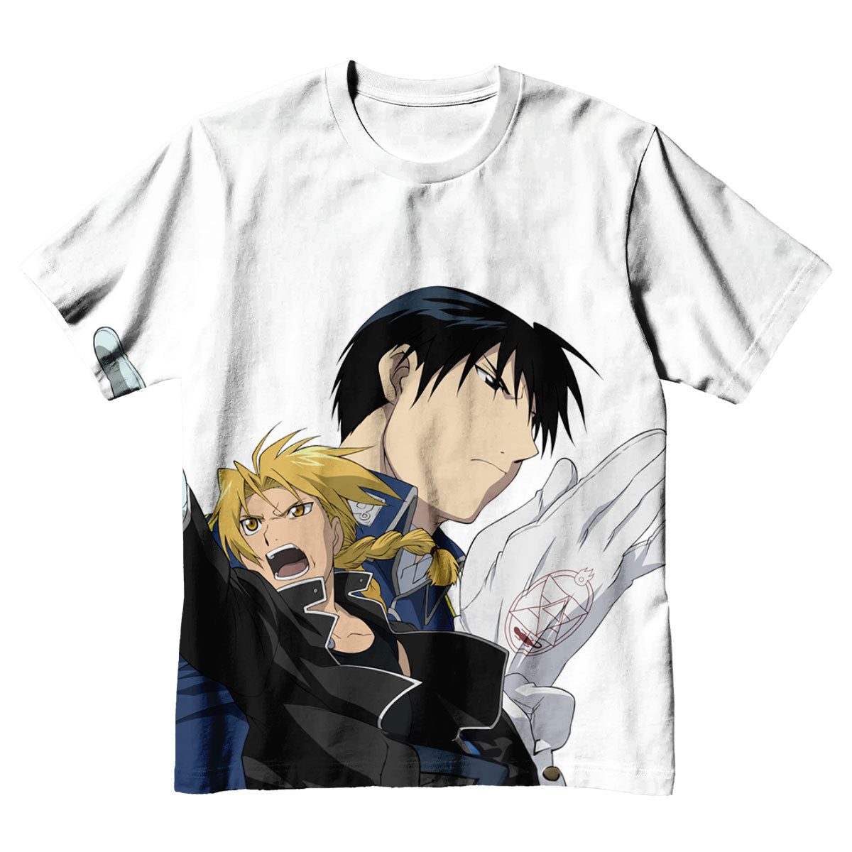 Fullmetal Edward Flame Alchemist Confrontation Anime Apparel