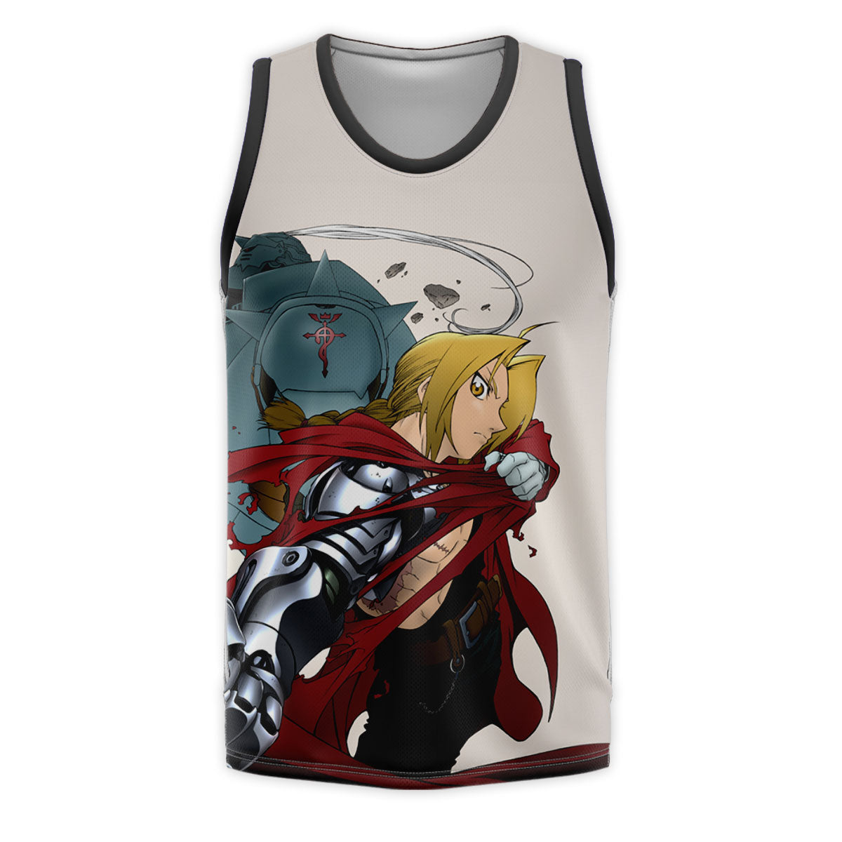 Fullmetal Edward Red Cloak Gray Anime Apparel