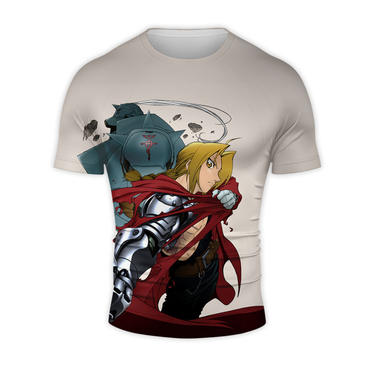 Fullmetal Edward Red Cloak Gray Anime Apparel