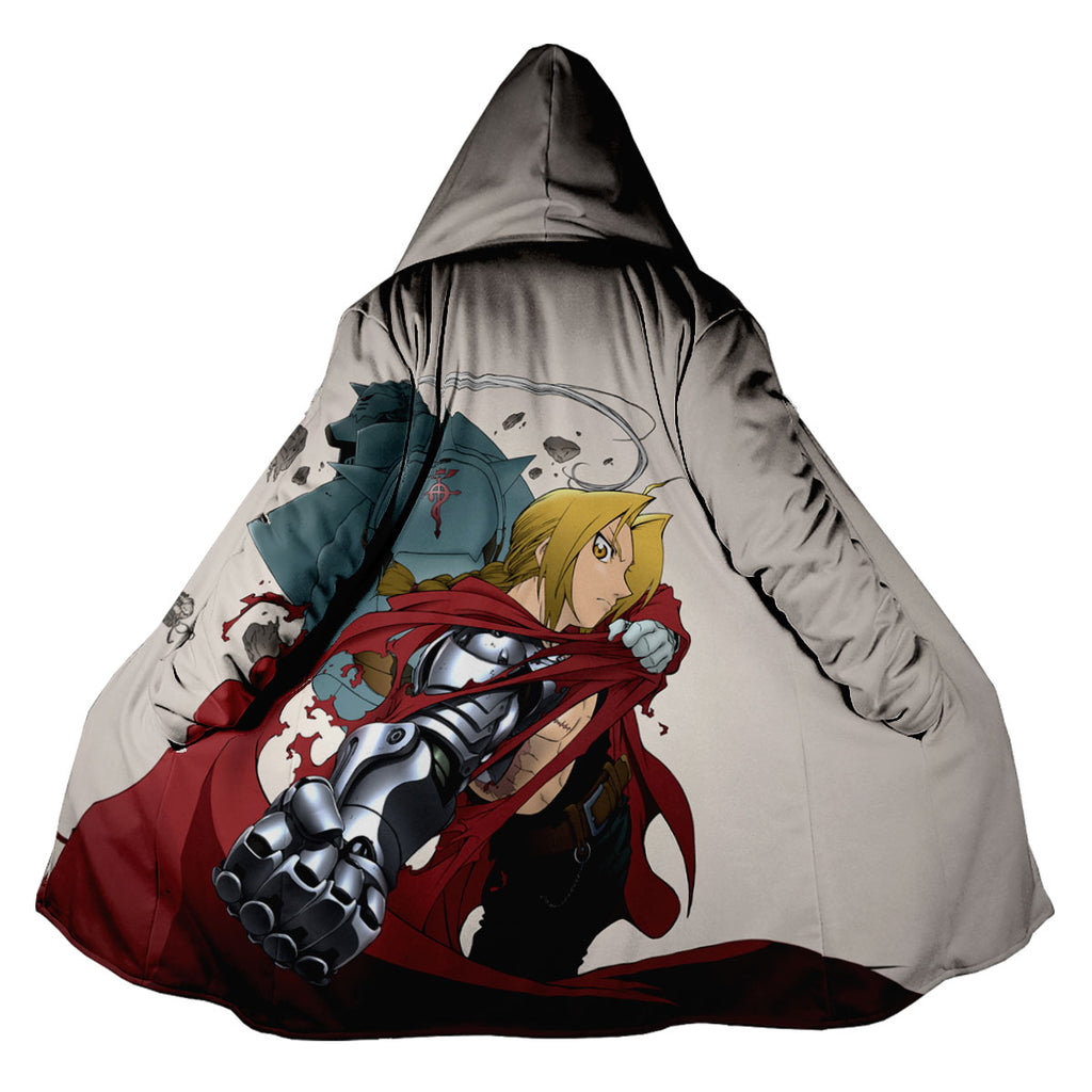 Fullmetal Edward Red Cloak Gray Anime Apparel