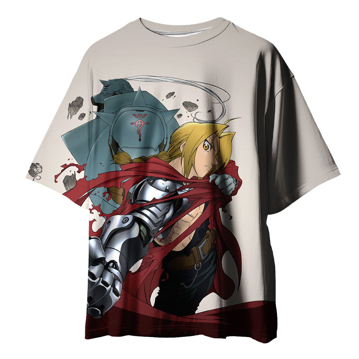 Fullmetal Edward Red Cloak Gray Anime Apparel