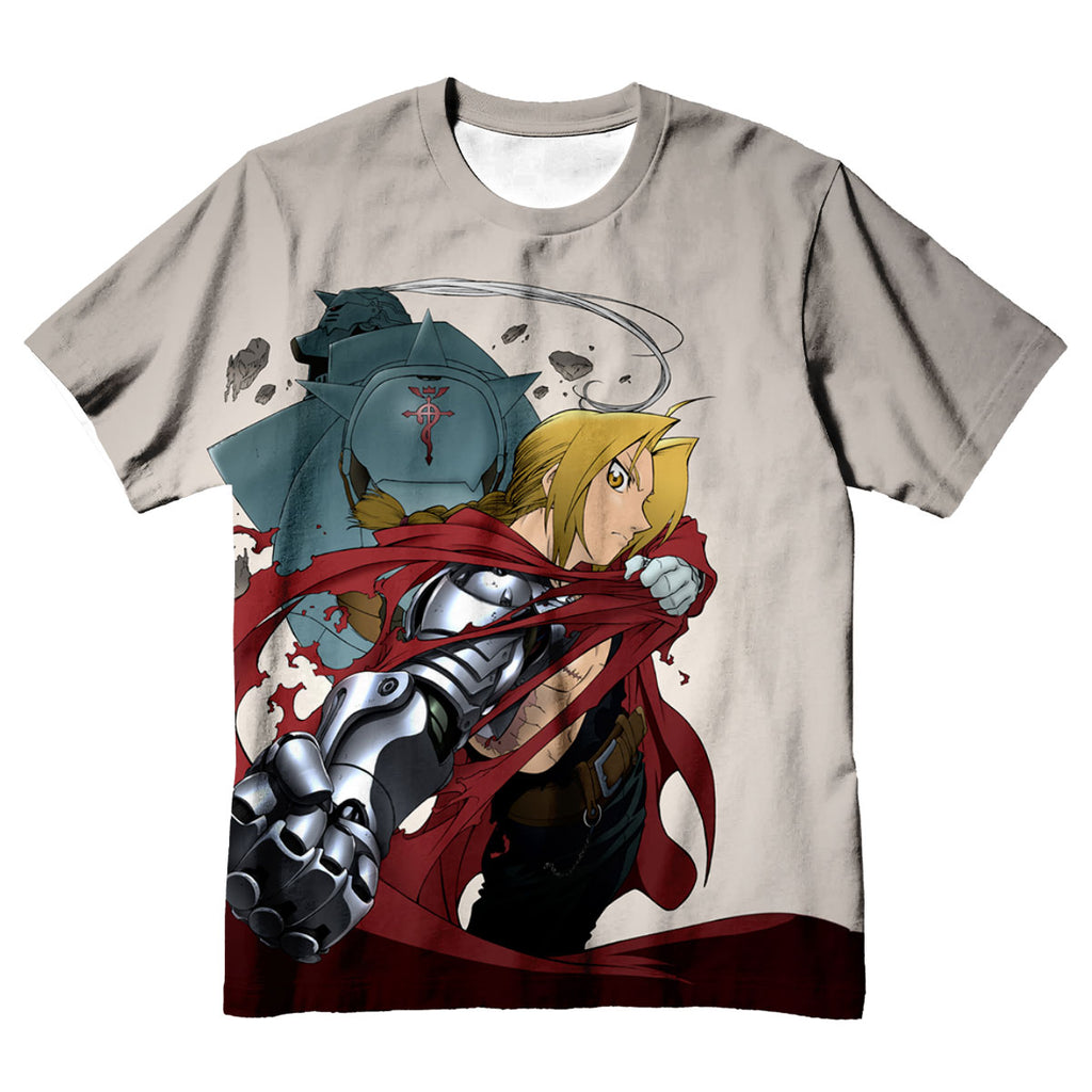 Fullmetal Edward Red Cloak Gray Anime Apparel