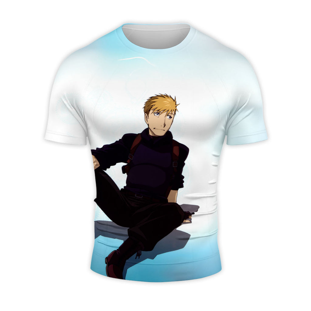 Fullmetal Jean Havoc Seated Injured Anime Apparel