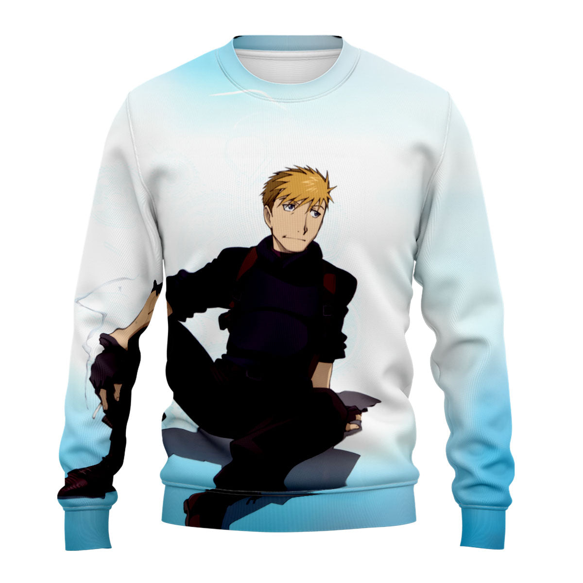 Fullmetal Jean Havoc Seated Injured Anime Apparel