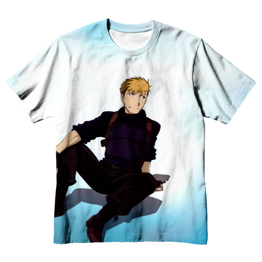 Fullmetal Jean Havoc Seated Injured Anime Apparel