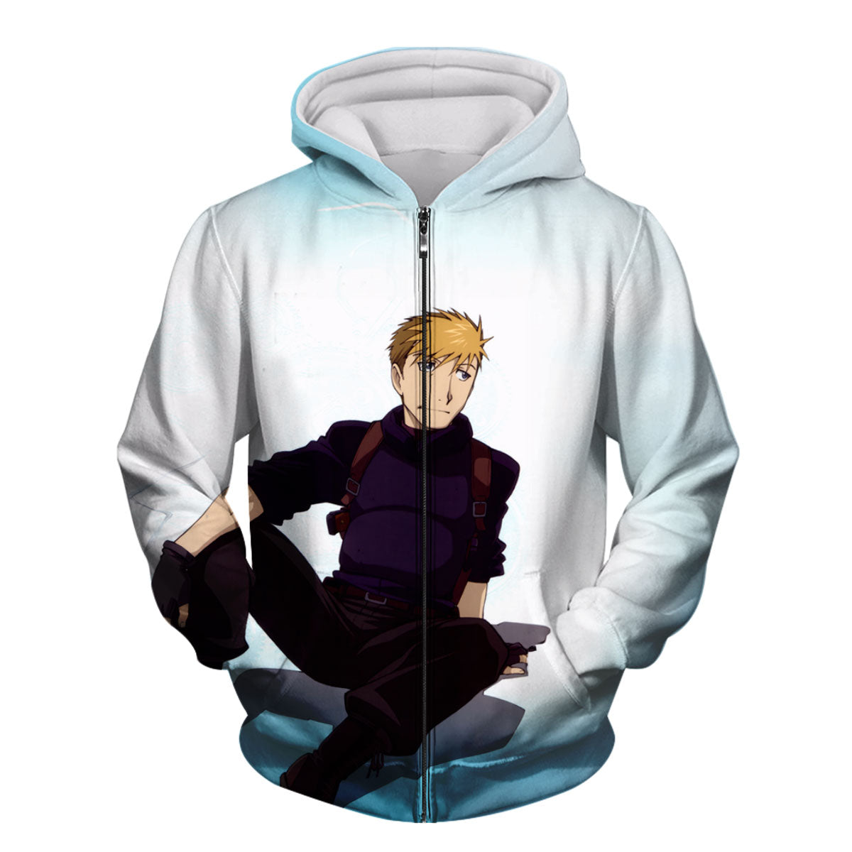 Fullmetal Jean Havoc Seated Injured Anime Apparel