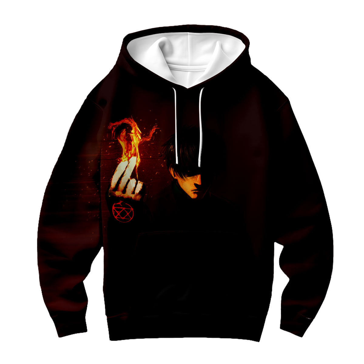 Fullmetal Roy Mustang Ignites Flames Anime Apparel