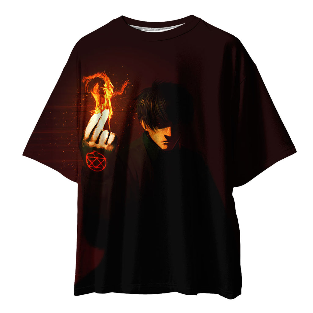 Fullmetal Roy Mustang Ignites Flames Anime Apparel