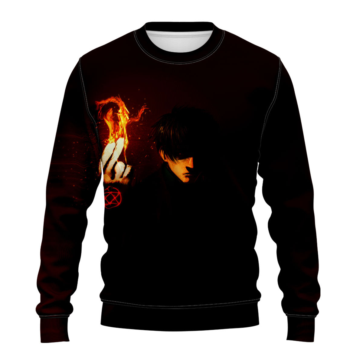 Fullmetal Roy Mustang Ignites Flames Anime Apparel