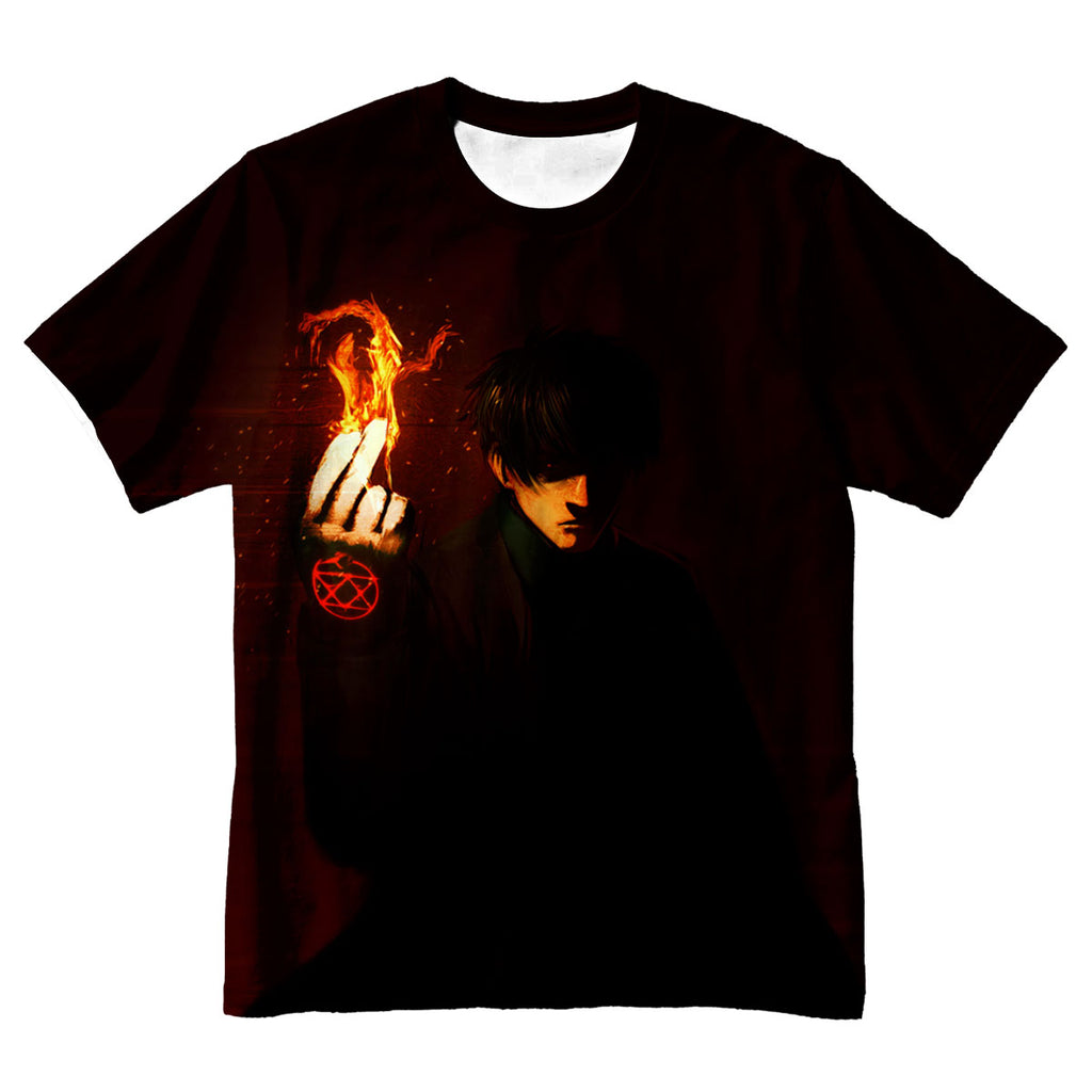 Fullmetal Roy Mustang Ignites Flames Anime Apparel