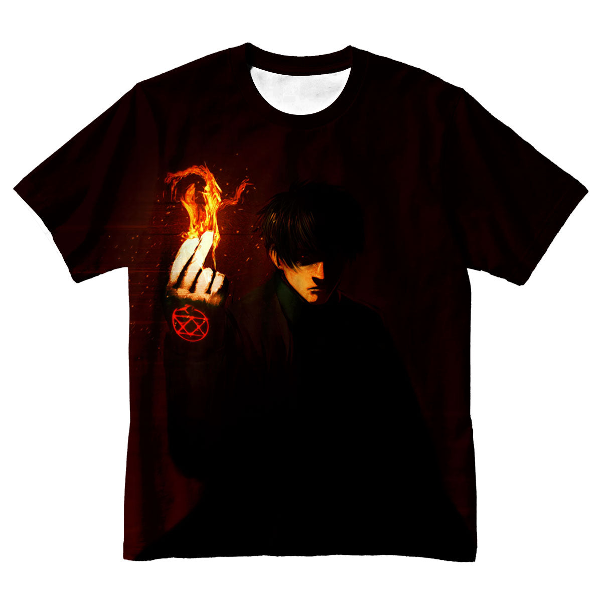 Fullmetal Roy Mustang Ignites Flames Anime Apparel