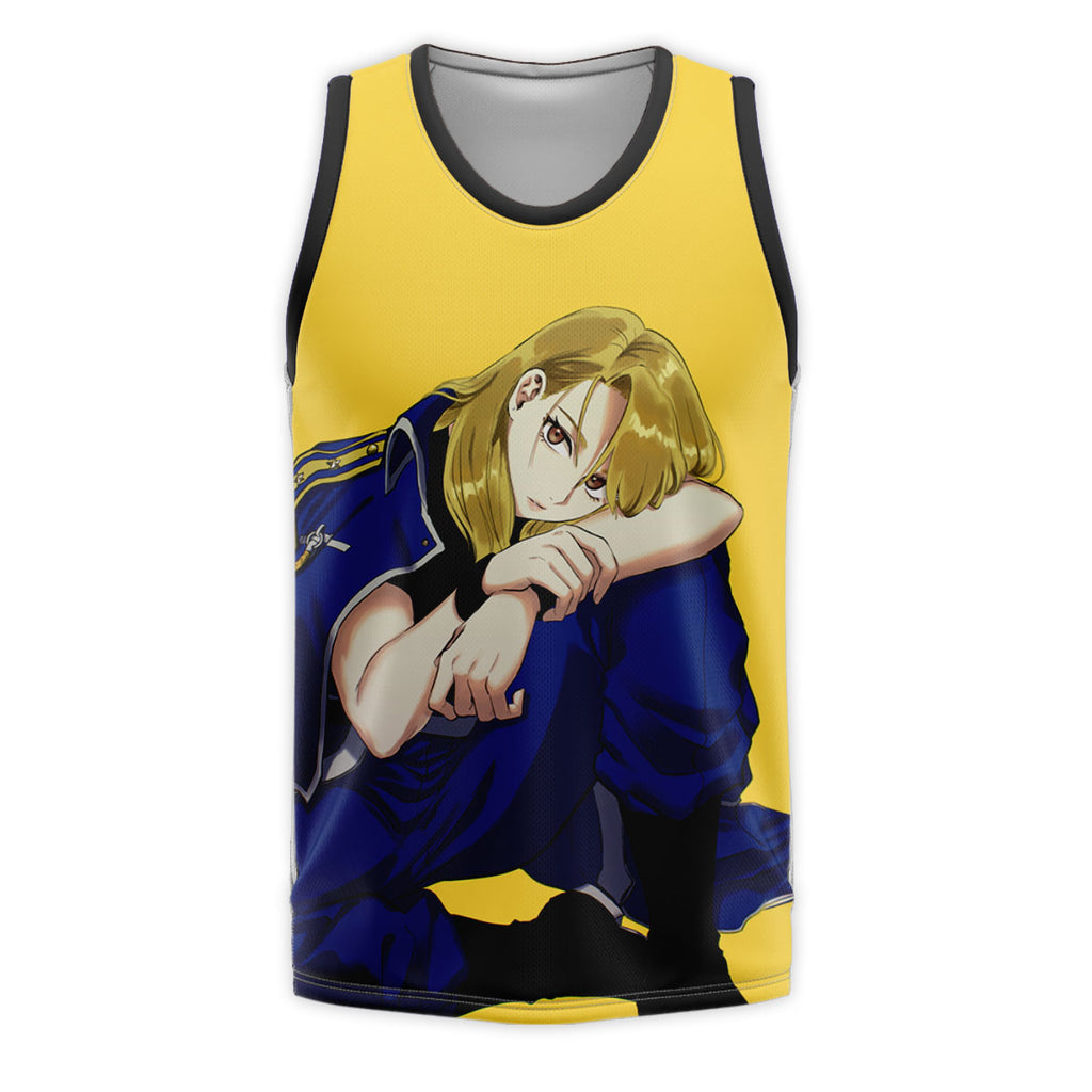 Fullmetalalchemist Rizahawkeye Contemplative Seated Anime Apparel