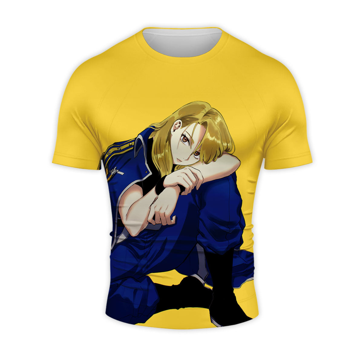 Fullmetalalchemist Rizahawkeye Contemplative Seated Anime Apparel