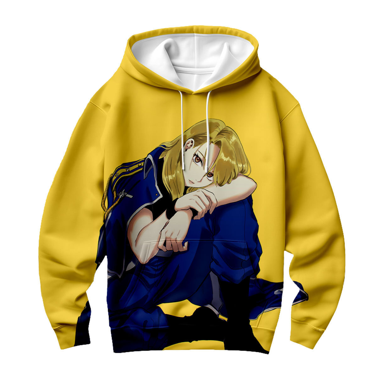 Fullmetalalchemist Rizahawkeye Contemplative Seated Anime Apparel