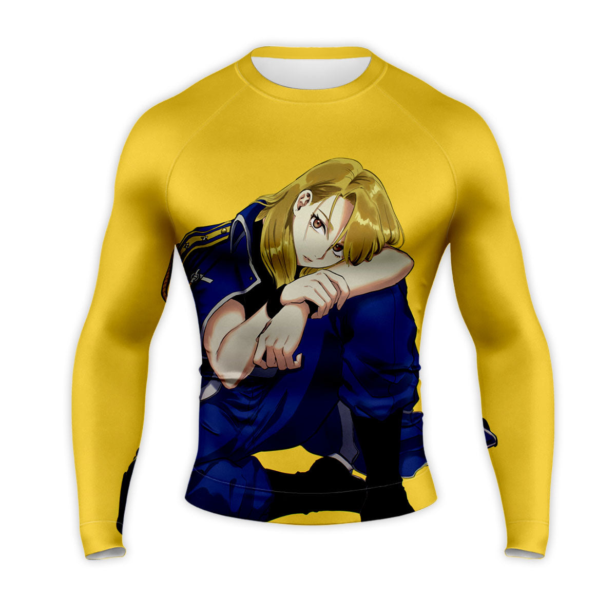 Fullmetalalchemist Rizahawkeye Contemplative Seated Anime Apparel