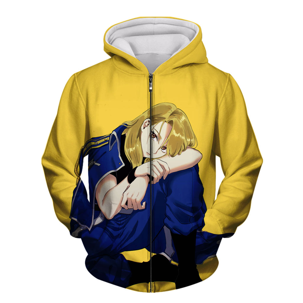 Fullmetalalchemist Rizahawkeye Contemplative Seated Anime Apparel