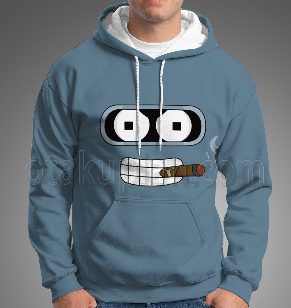 Futurama Bender Bending Rodriguez Head Cosplay Hoodie
