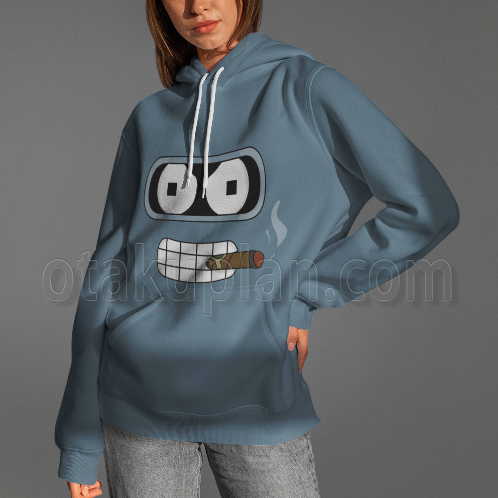 Futurama Bender Bending Rodriguez Head Cosplay Hoodie