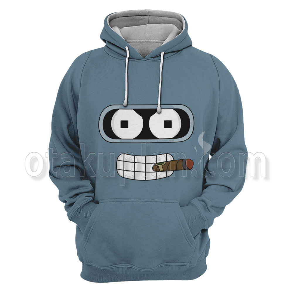 Futurama Bender Bending Rodriguez Head Cosplay Hoodie