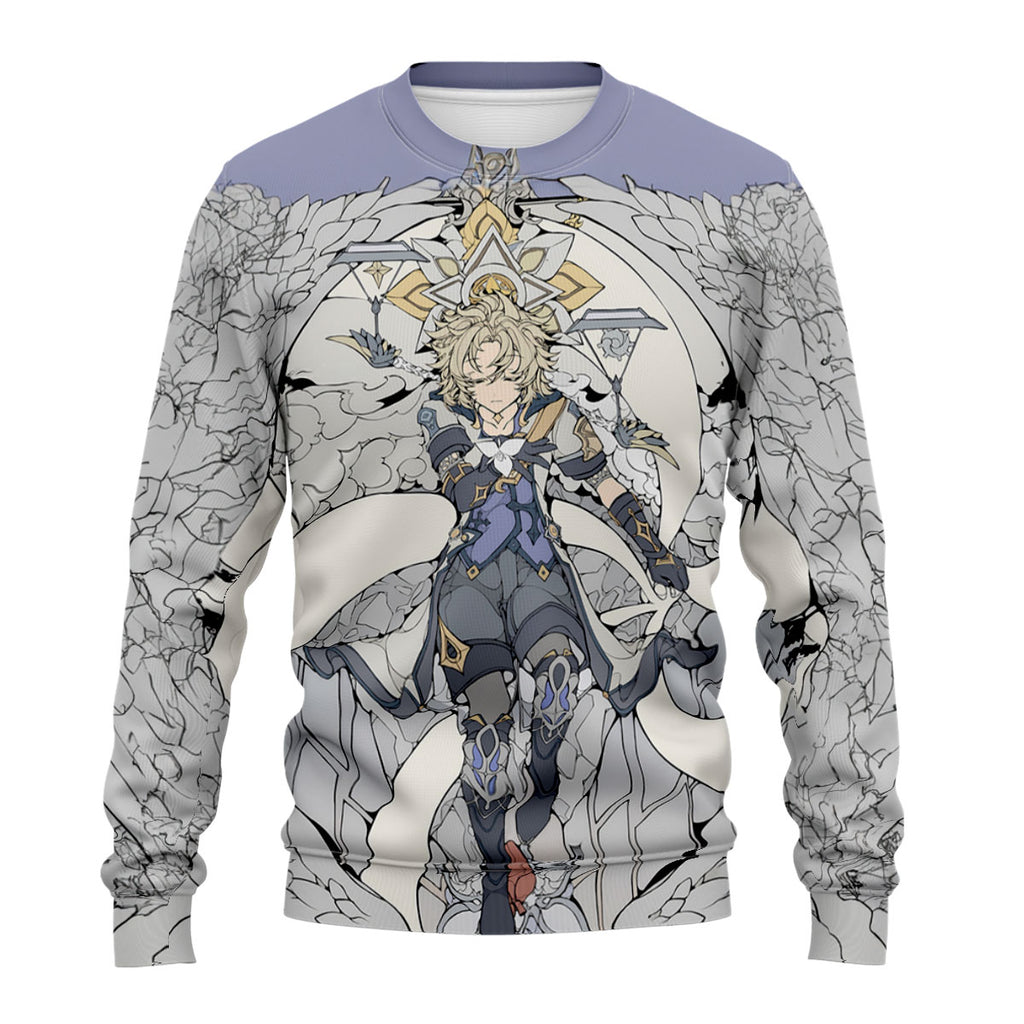Genshin Albedo Beautiful Illustration Anime Apparel