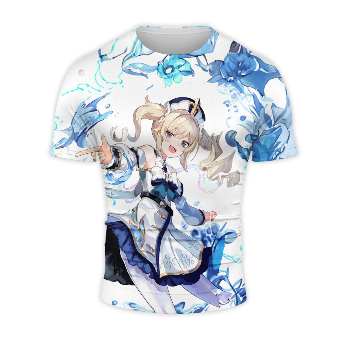Genshin Barbara With Blue Effects Anime Apparel