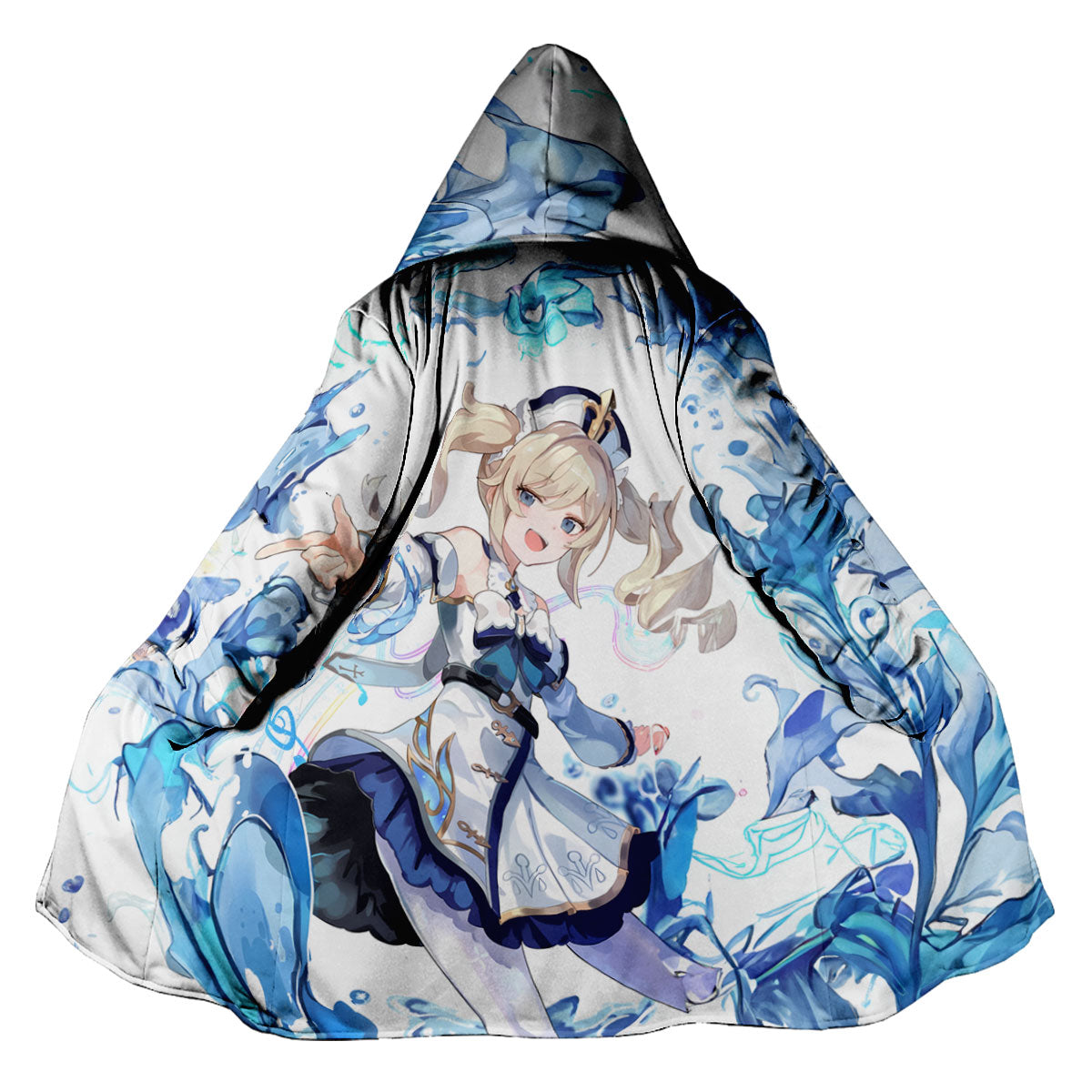 Genshin Barbara With Blue Effects Anime Apparel