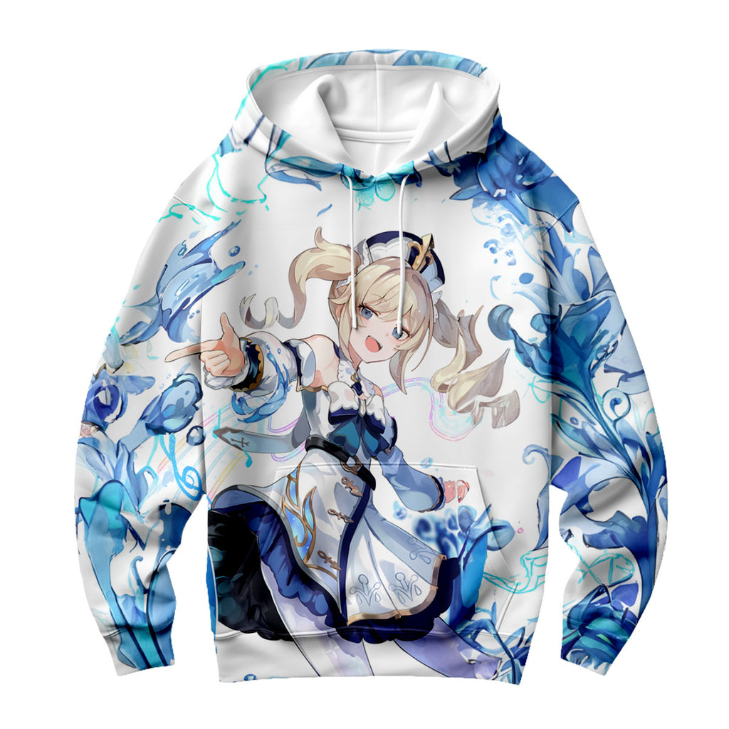 Genshin Barbara With Blue Effects Anime Apparel