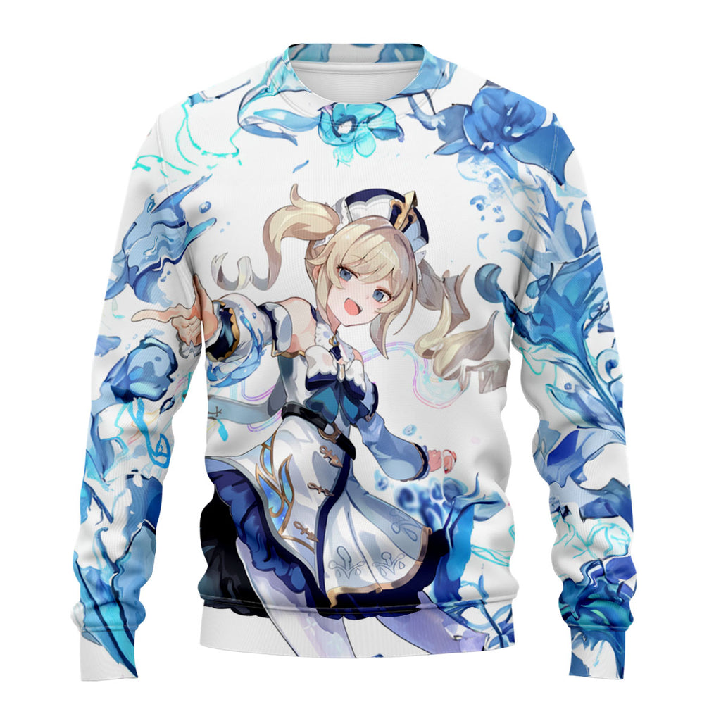 Genshin Barbara With Blue Effects Anime Apparel