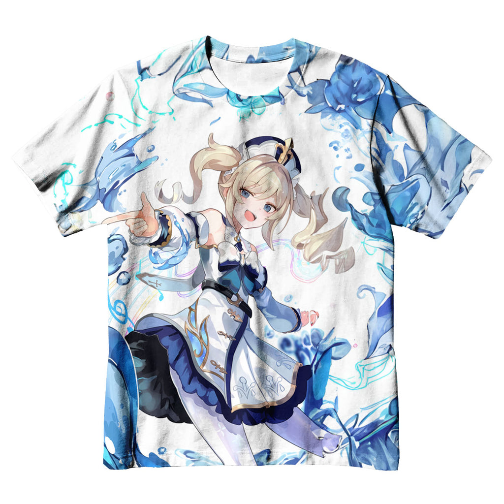 Genshin Barbara With Blue Effects Anime Apparel