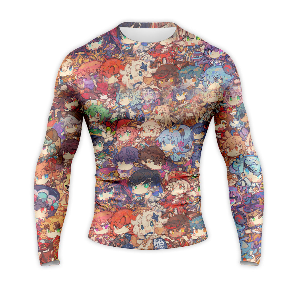 Genshin Character Collage Colorful Anime Apparel