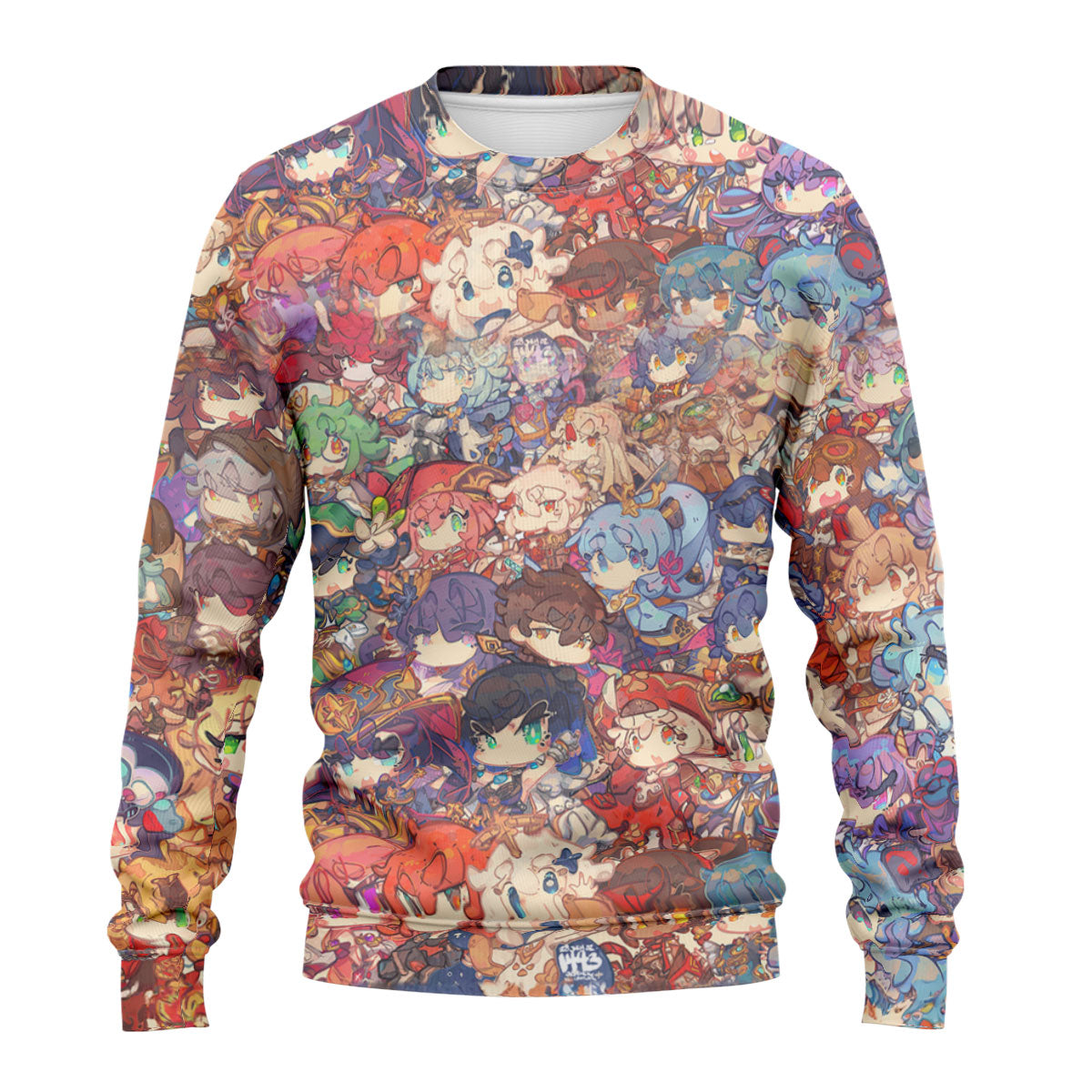 Genshin Character Collage Colorful Anime Apparel