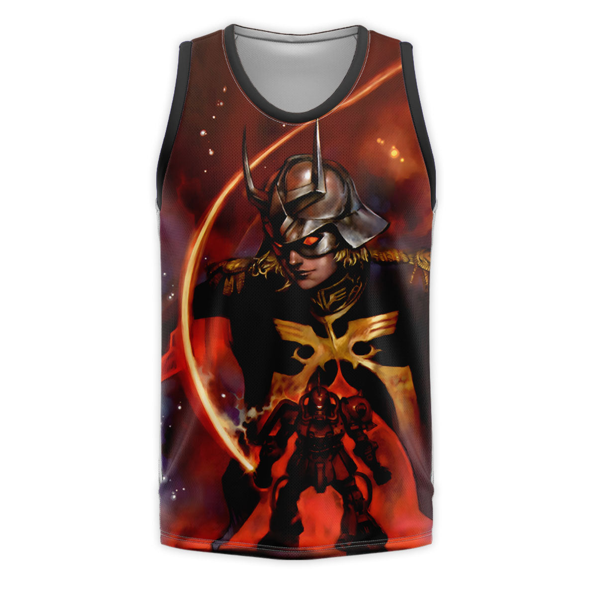 Gundam Char's Exclusive Zaku Illustration Anime Apparel
