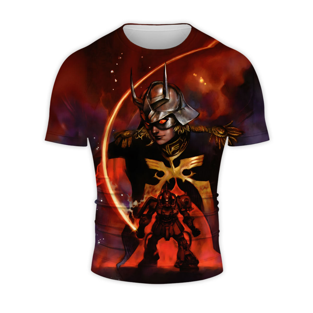 Gundam Char's Exclusive Zaku Illustration Anime Apparel