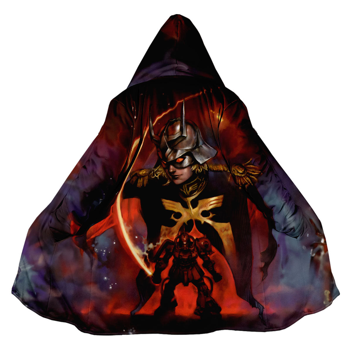 Gundam Char's Exclusive Zaku Illustration Anime Apparel